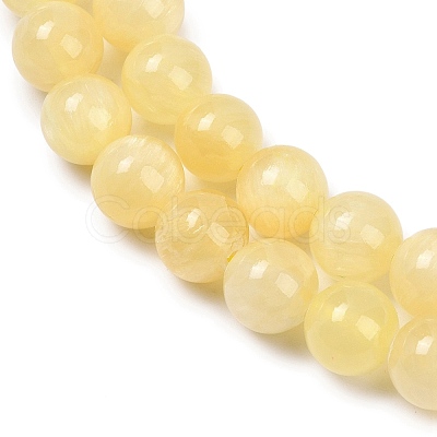Natural Golden Silk Jade Beads Strands G-Z112-A01-4mm-1