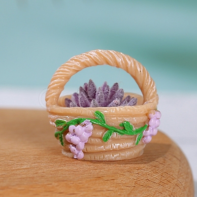 Flower Basket Resin Mini Model PW-WG0C47E-04-1