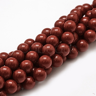 Shell Pearl Beads Strands BSHE-L026-01-10mm-1