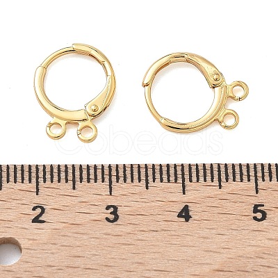 SHEGRACE Brass Leverback Earring Findings XGR0091G-88G-1