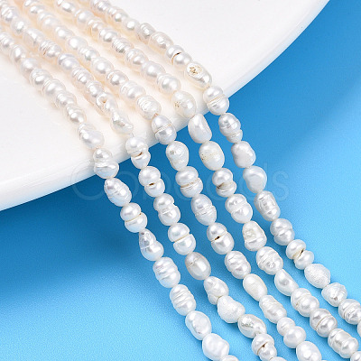 Natural Cultured Freshwater Pearl Beads Strands PEAR-N012-02N-1