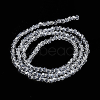 Electroplate Transparent Glass Beads Strands X-EGLA-A035-T3mm-A19-1