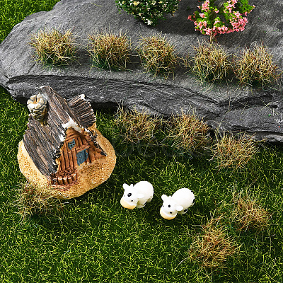 Resin Mini Grass Tufts AJEW-WH20120-10B-02-1