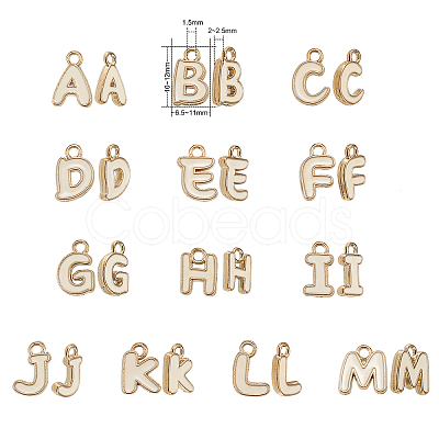 Golden Plated Alloy Enamel Charms ENAM-CJ0001-18A-1