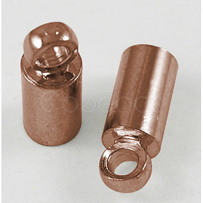 Brass Cord Ends X-KK-H731-R-NF-1