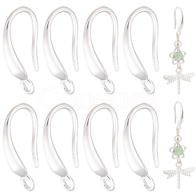 30Pcs Rack Plating Eco-friendly Brass Earring Hooks KK-BBC0027-53-1