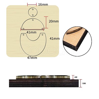 Wood Cutting Dies DIY-WH0169-63-1