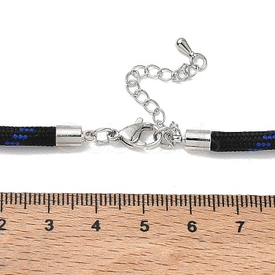 Ployester Core-Wrapped Round Cord Necklace Making KK-CBACFA2-03P-25-1