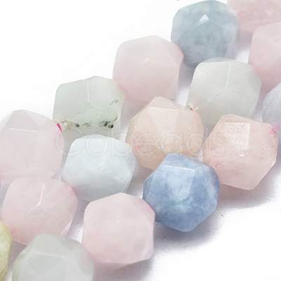 Natural Morganite Beads Strands G-K303-B03-10mm-1