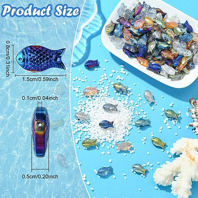 100Pcs Electroplate Transparent Glass Beads EGLA-YW0005-28A-1