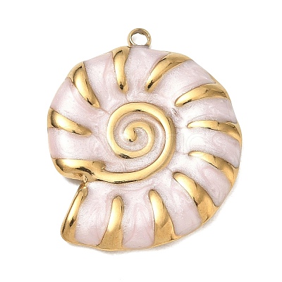 304 Stainless Steel Enamel Pendants SA-CBA800D-02B-G-1