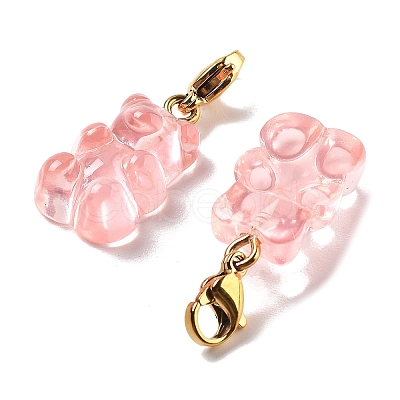 Bear Resin Pendant Decorations STAS-M092-01G-05-1