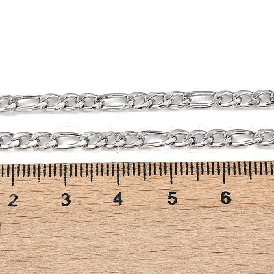 Non-Tarnish 304 Stainless Steel Figaro Chain Necklaces STAS-P101-71P-1