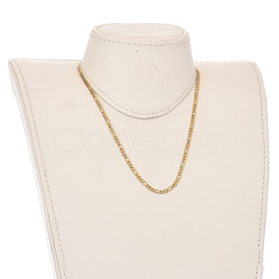 304 Stainless Steel Figaro Chains Necklaces NJEW-JN02976-02-1