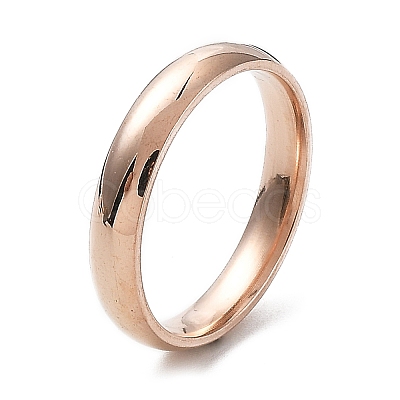 Ion Plating(IP) 304 Stainless Steel Flat Plain Band Rings STAS-I160-C-21mm-RG-1
