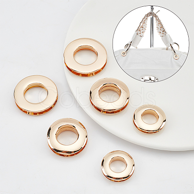 18Pcs 3 Style Alloy Grommet Eyelet Findings FIND-WR0006-18LG-1