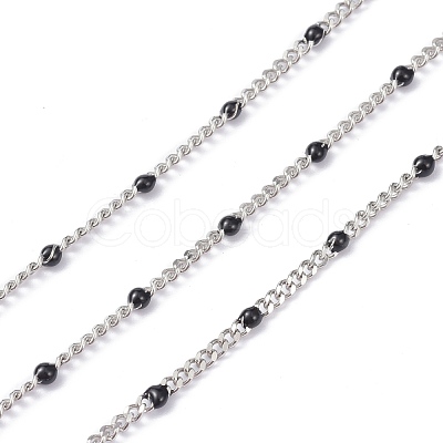 304 Stainless Steel Enamel Curb Chains CHS-P013-01P-02-1