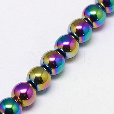 Electroplate Non-magnetic Synthetic Hematite Beads Strands G-J169A-2mm-05-1