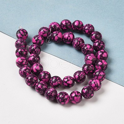 Synthetic Gemstone Dyed Beads Strands G-P507-03B-11-1