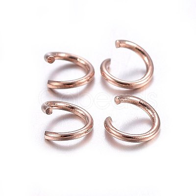304 Stainless Steel Open Jump Rings STAS-O107-06RG-H-1