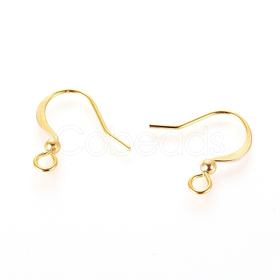 Long-Lasting Plated Brass French Earring Hooks X-KK-K204-137G-NF-1
