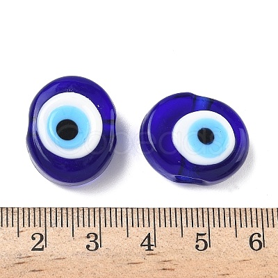 Handmade Evil Eye Lampwork Beads LAMP-G168-02D-1