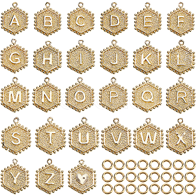 26Pcs Brass Pendants KK-HS0015-82-1