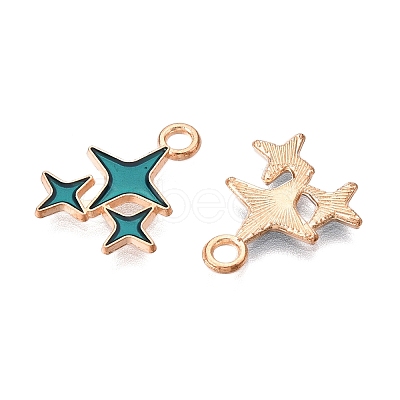 Alloy Enamel Pendants ENAM-T020-38D-RS-1