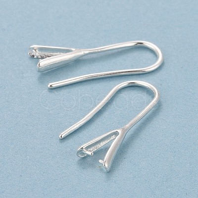 Rack Plating Eco-friendly Brass Earring Hooks KK-D075-14S-RS-1