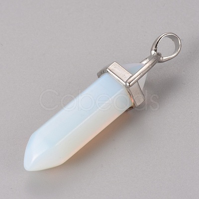 Opalite Pointed Pendants G-WH0004-16-1