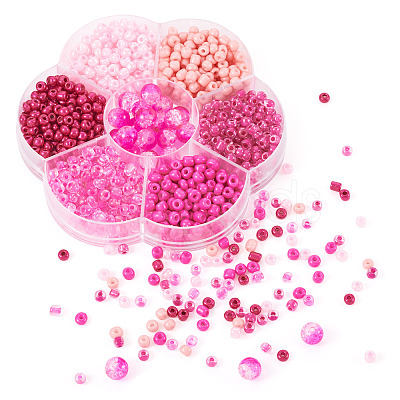 7 Styles Glass Seed Beads SEED-TA0001-41A-1