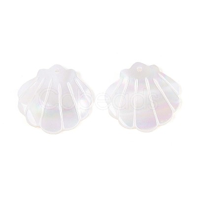 Natural Shell Carved Pendants SSHEL-T017-33-1