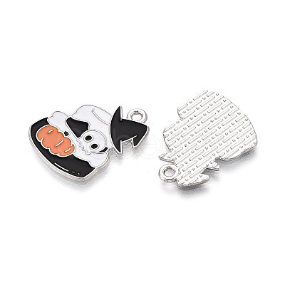 Halloween Theme Alloy and Enamel Pendants ENAM-T021-31E-01P-1