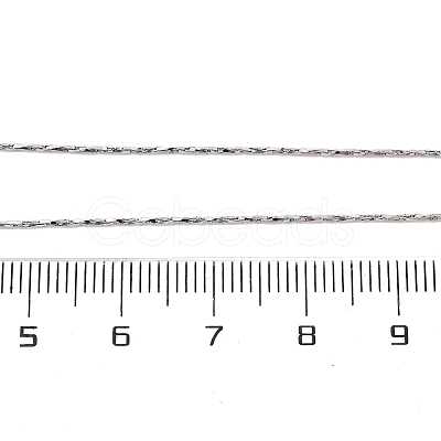 Brass Boston Link Chain Necklaces for Women NJEW-D302-02P-1