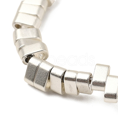 Electroplated Synthetic Non-magnetic Hematite 2-Hole Beads Strands G-E495-11A-03-1