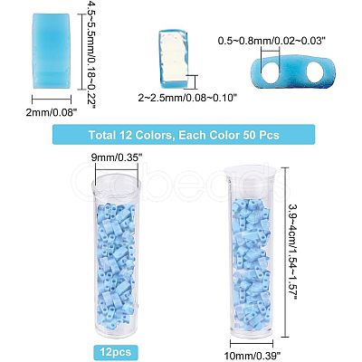 600Pcs 12 Colors Opaque Glass Seed Beads SEED-NB0001-67-1