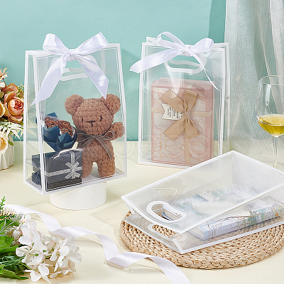 Rectangle PP Plastic Storage Tote Bags ABAG-WH0046-60A-1