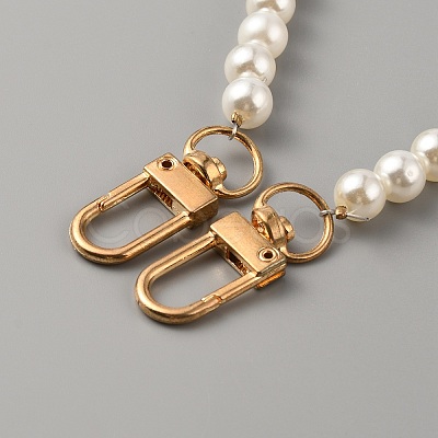 Plastic Imitation Pearl Bead Bag Straps FIND-WH0143-57A-G-1
