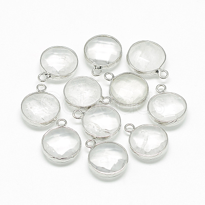 Natural Quartz Crystal Pendants G-Q964-05P-1