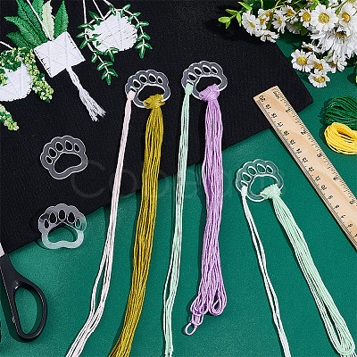 30Pcs Acrylic Thread Winding Boards AJEW-GA0008-06A-1