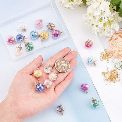 Ocean Theme Pendant Earrings DIY Making Kit DIY-SC0017-81A-1