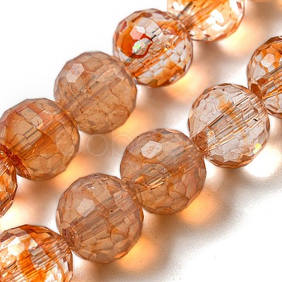 Baking Paint Glass Bead Strands GLAA-G116-02A-1