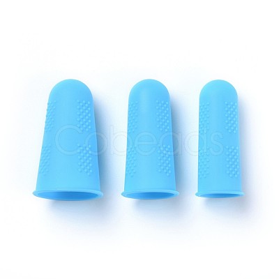 Silicone Finger Protector AJEW-WH0087-03D-1