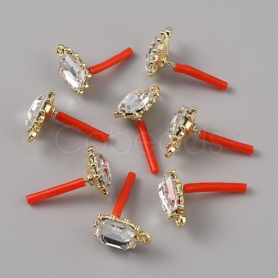 Alloy Rhinestone Stud Earrings LS-FIND-WH0120-25C-01-1