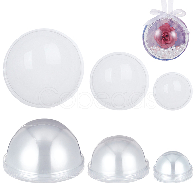 40Pcs 3 Styles Transparent PVC Display Dome FIND-OC0013-57-1
