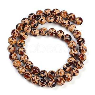 Sythetic Amber Beads Strands G-M199-02F-1