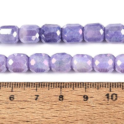 Anti-Tarnish Electroplate Glass Beads Strands EGLA-N027-03A-10-1