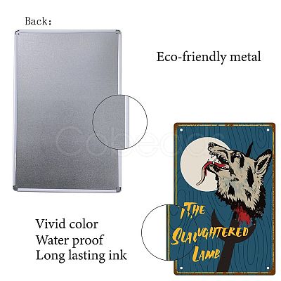 Metal Iron Sign Poster AJEW-WH0157-399-1