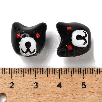 Baking Paint Glass Beads LAMP-I028-02-1