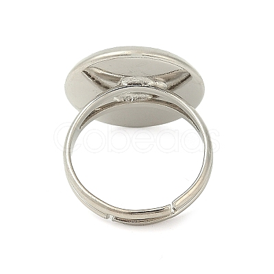 Adjustable Brass Ring Components KK-J110-P-NF-1